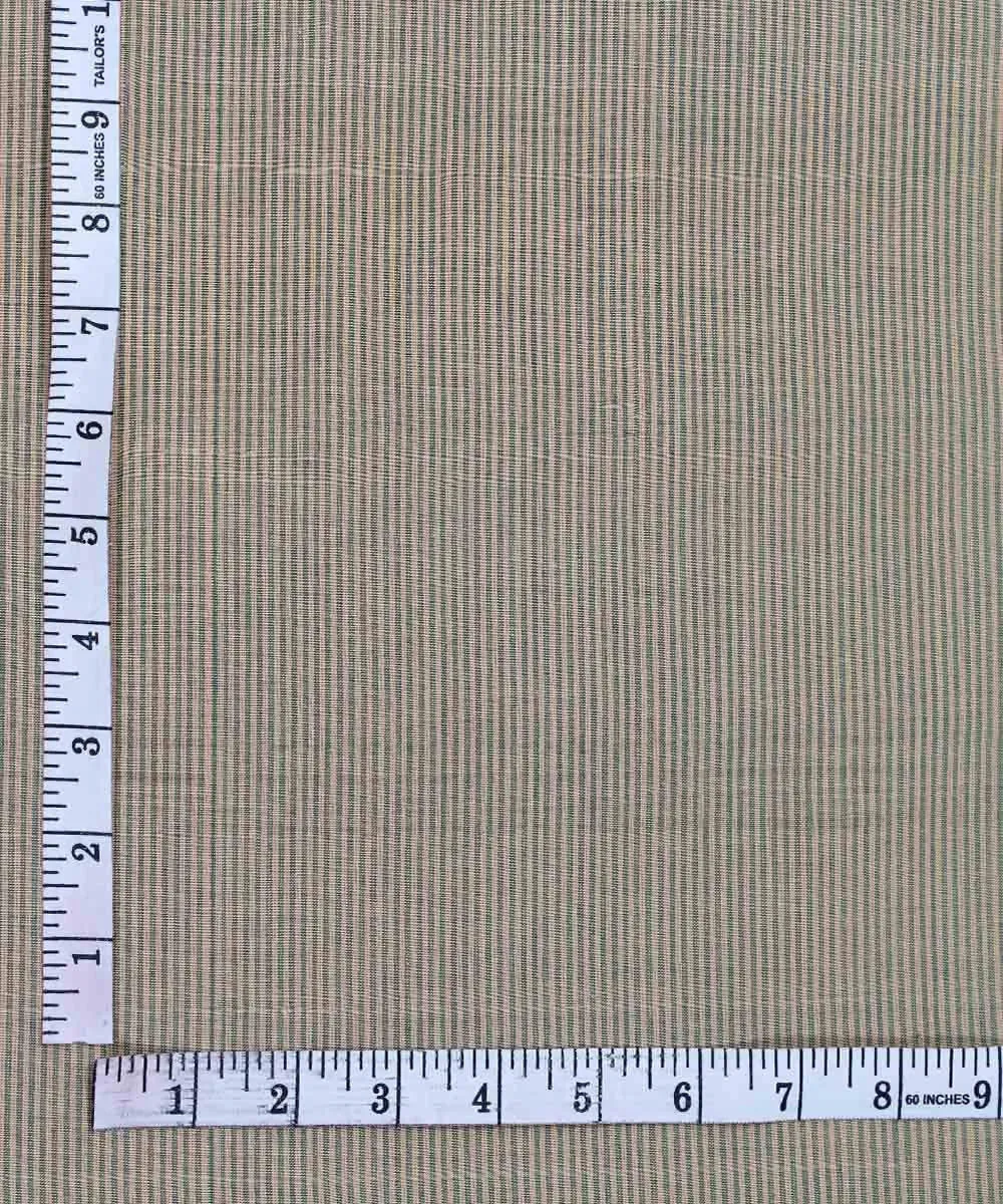 0.8m green mangalagiri handwoven cotton fabric