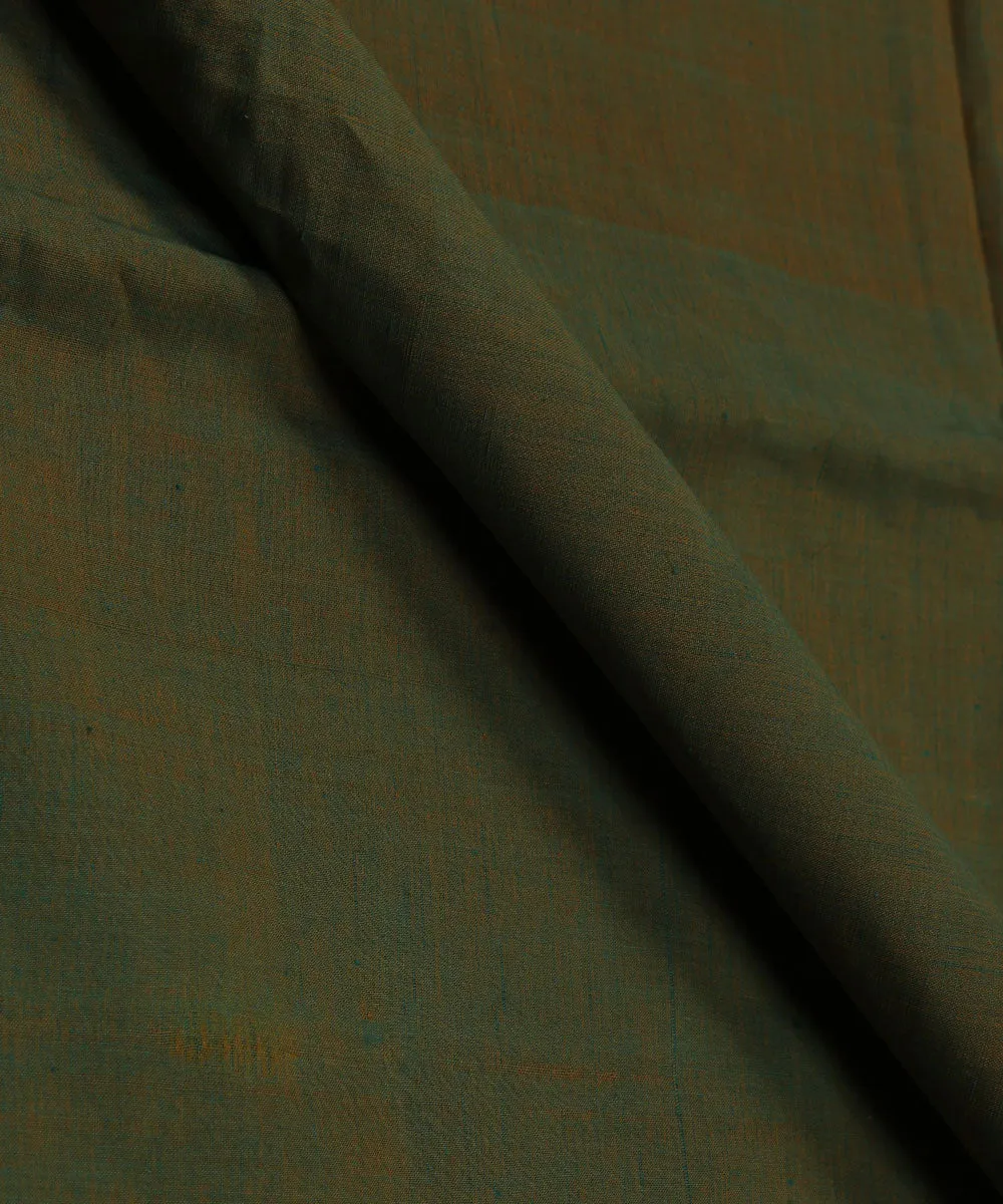 1.96m Green Handloom Cotton Fabric