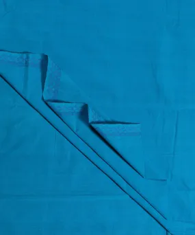 1m Blue Cotton Handloom Fabric