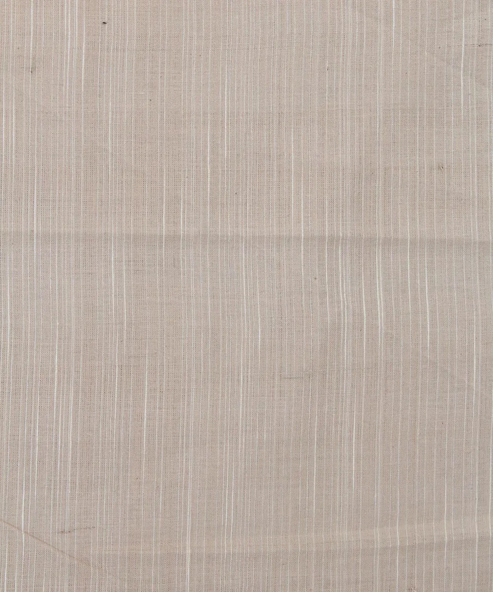 1m Handwoven Beige Cotton Fabric