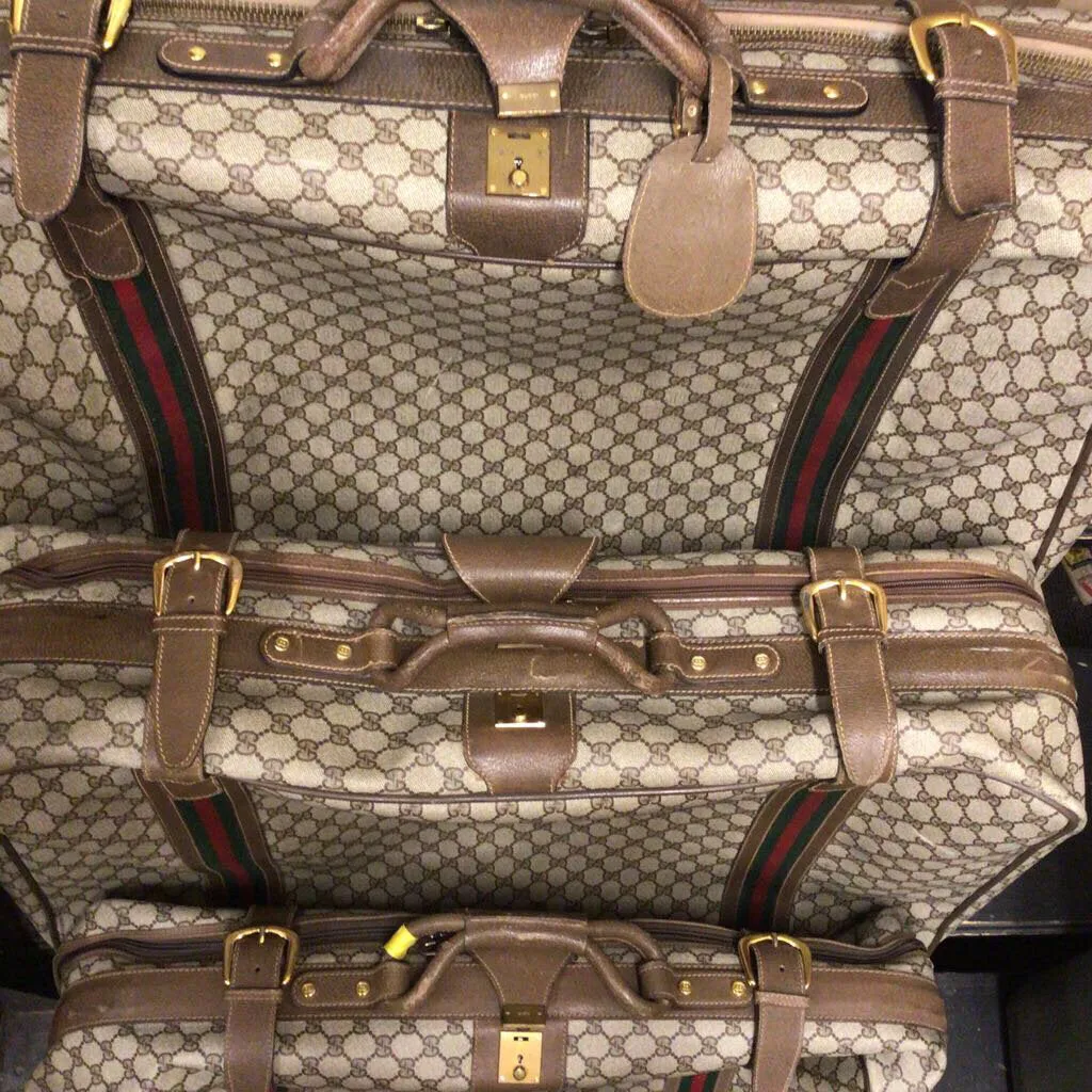 3pc. Gucci Savoy Luggage, ca. 1980s