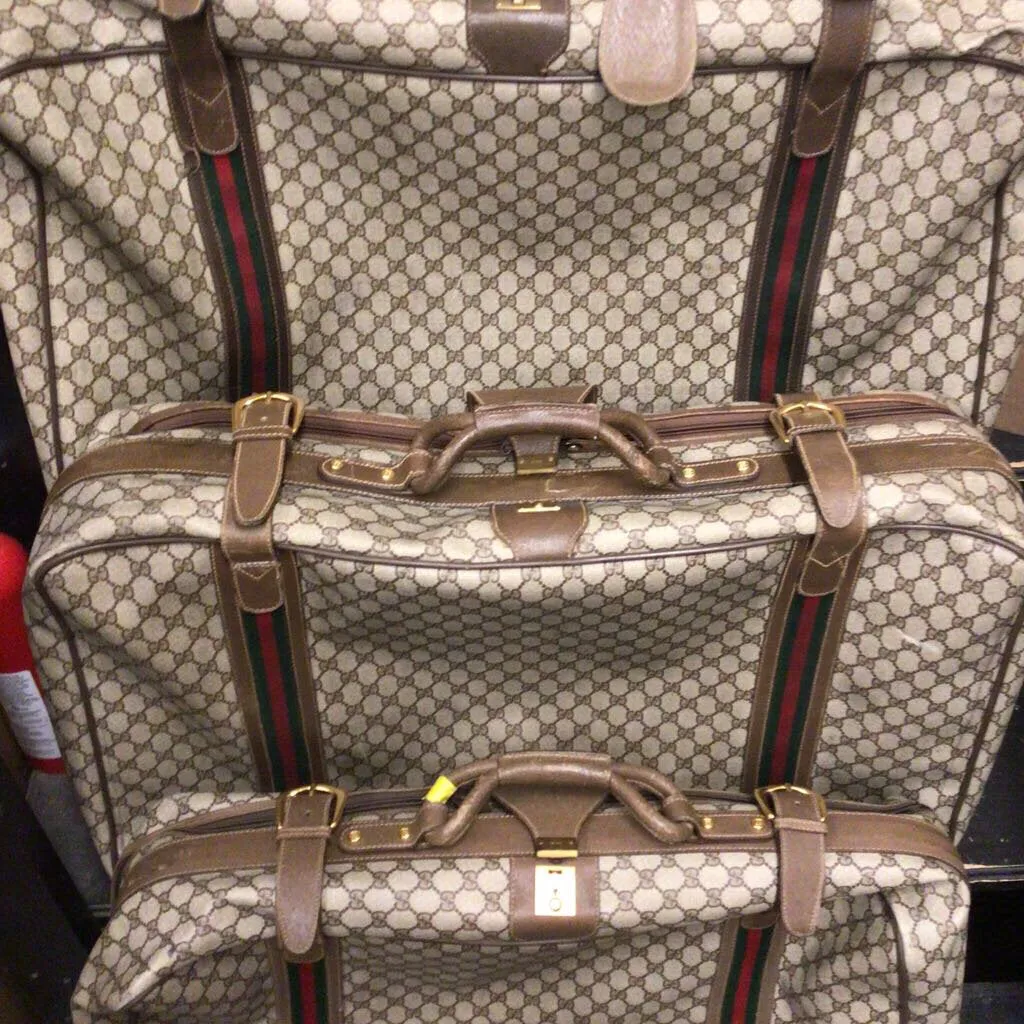 3pc. Gucci Savoy Luggage, ca. 1980s