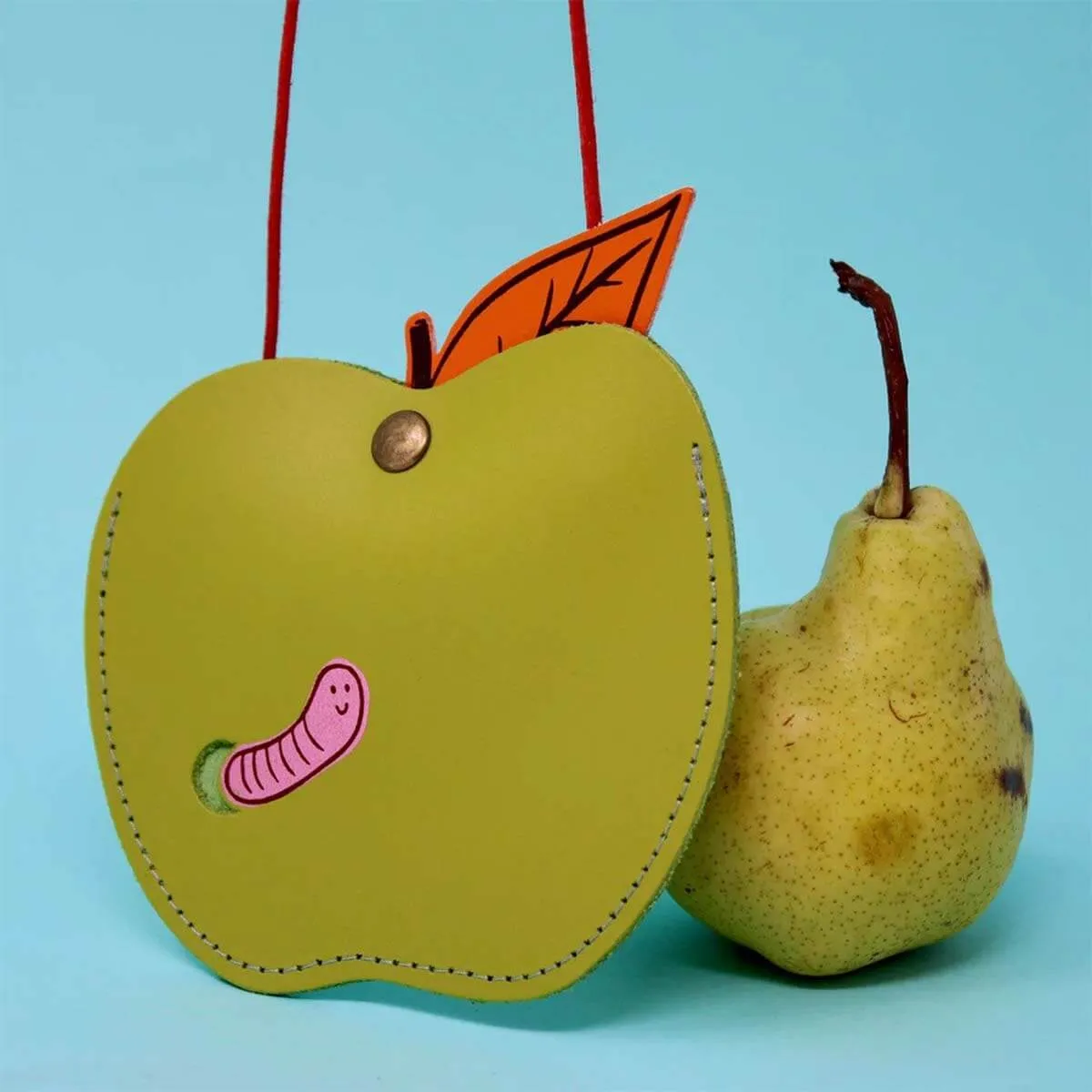 Apple Pocket Purse In Apple Green by Ark Colour Designs