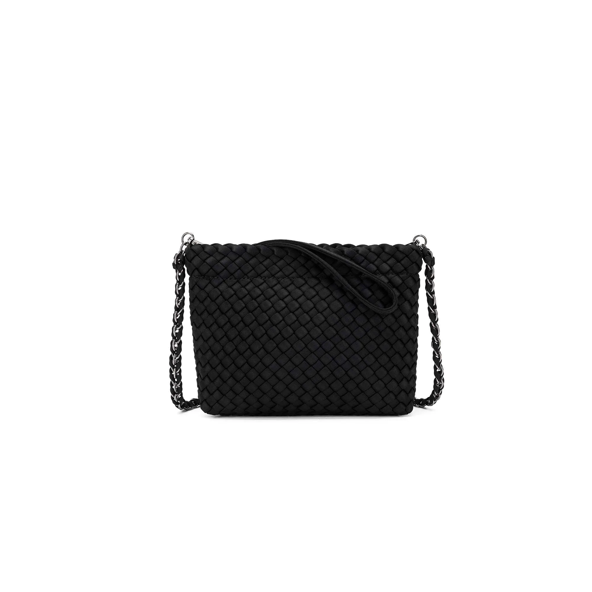 Aria Black Clutch Crossbody Bag