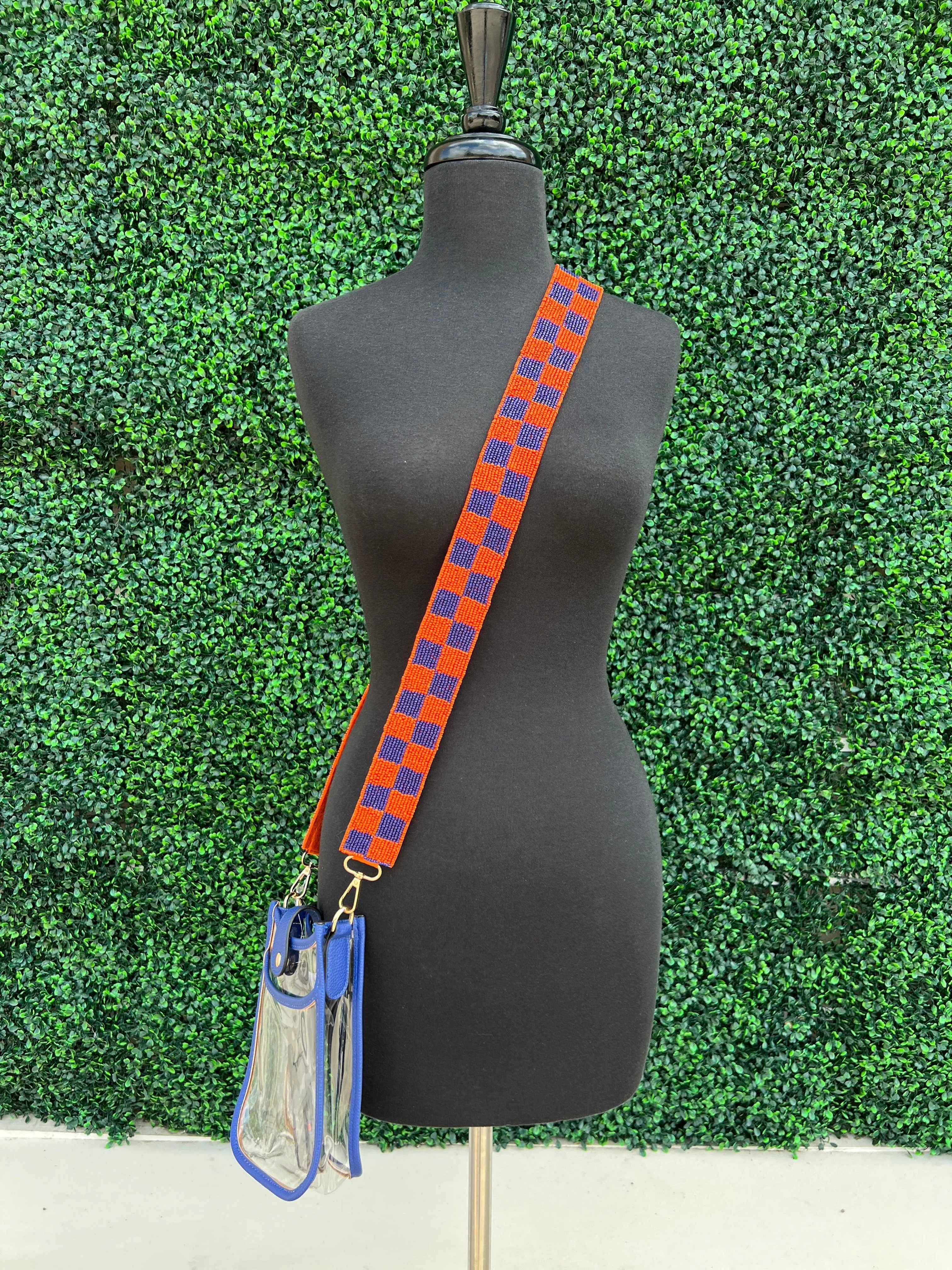 Astros Beaded Guitar Strap