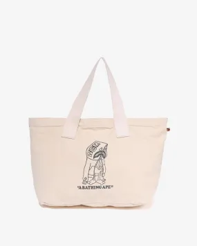 Baby Milo Shark Tote Bag White