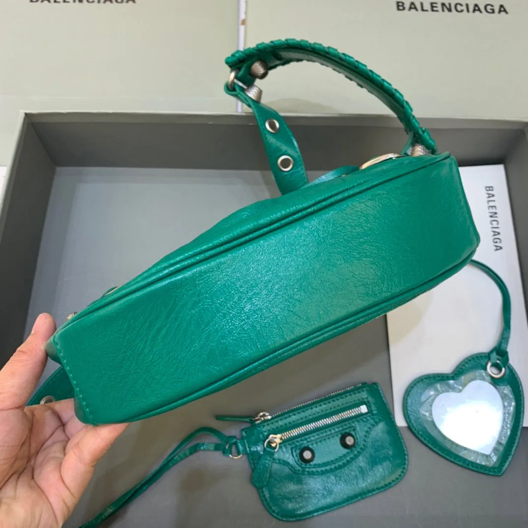 Balen Le Cagole XS Shoulder Bag In Green, For Women,  Bags 10.2in/26cm