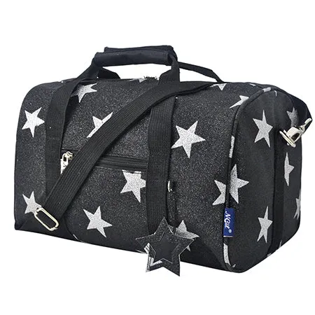 Black Mini Glitter Super Star NGIL Duffel Bag