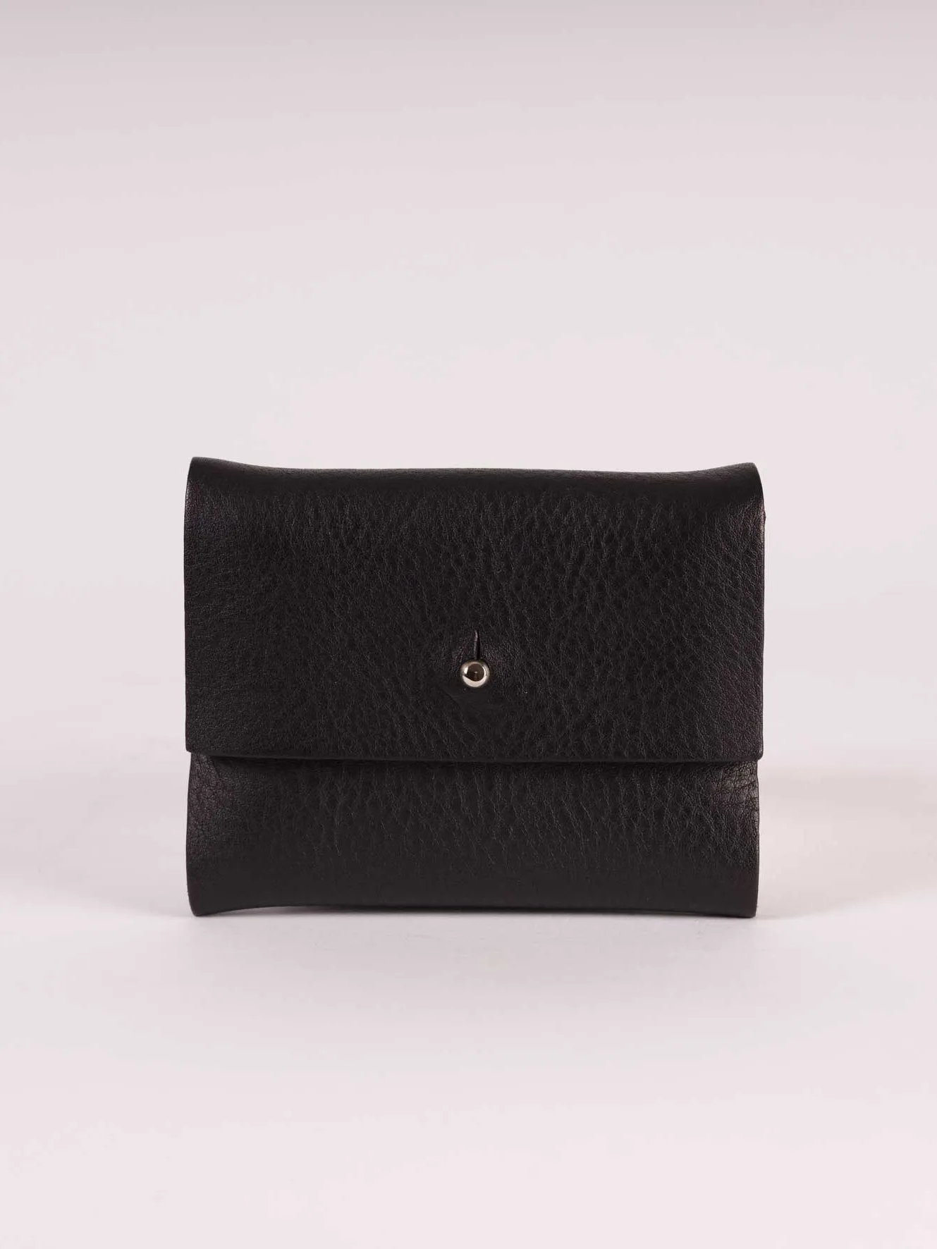 Black Tumbled Leather Wallet