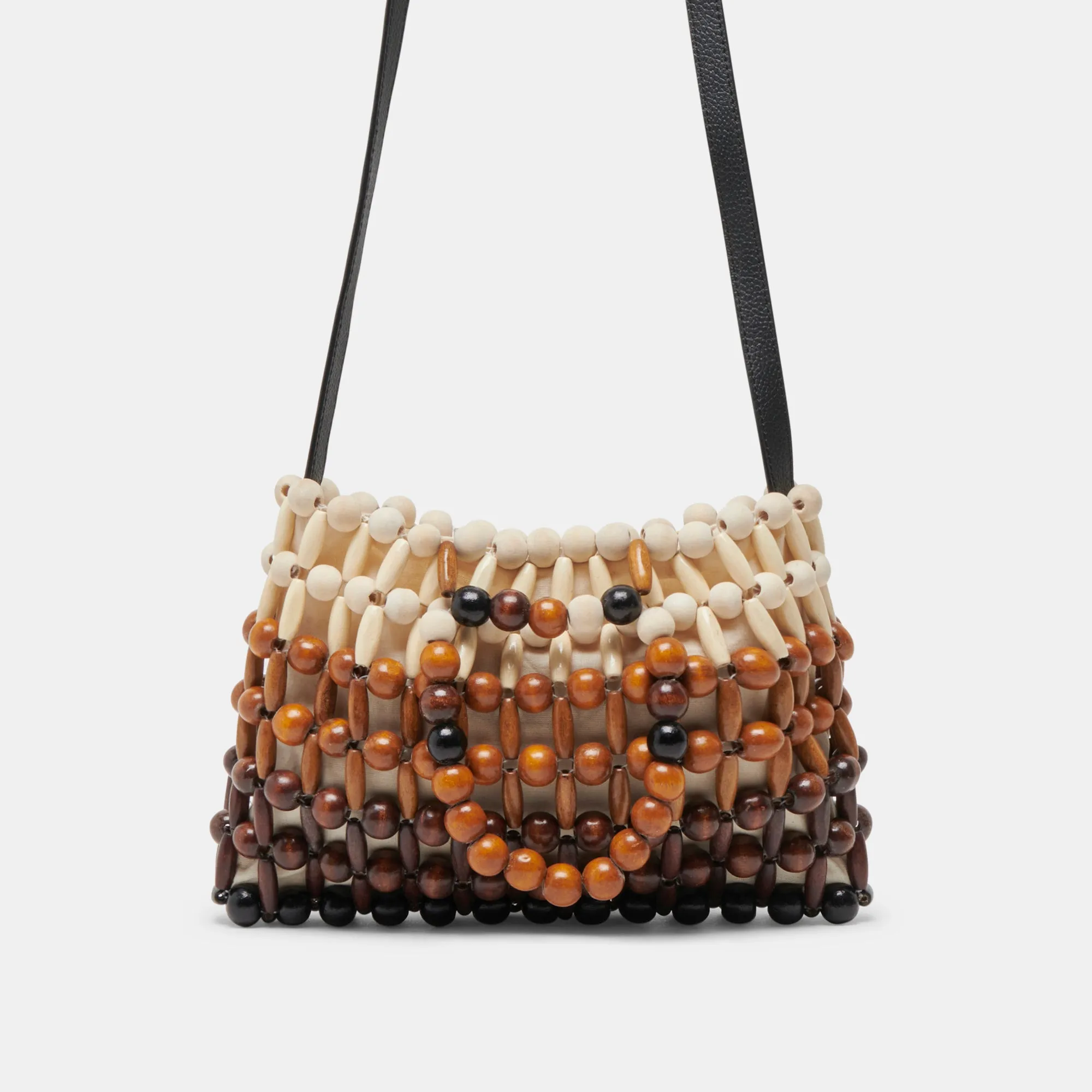 CAROLINE HANDBAG NATURAL MULTI WOOD