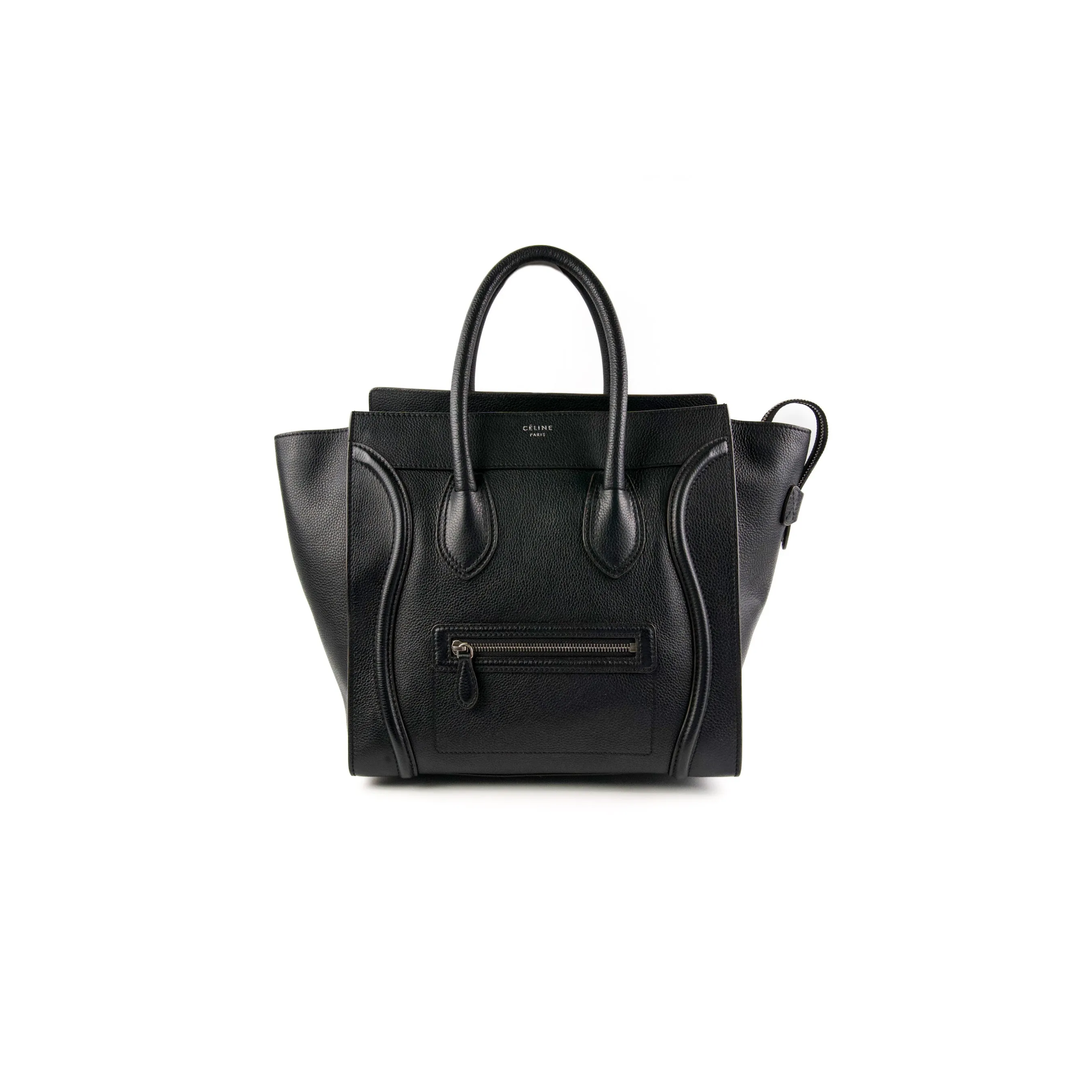 Celine Luggage Mini Black Tote Bag