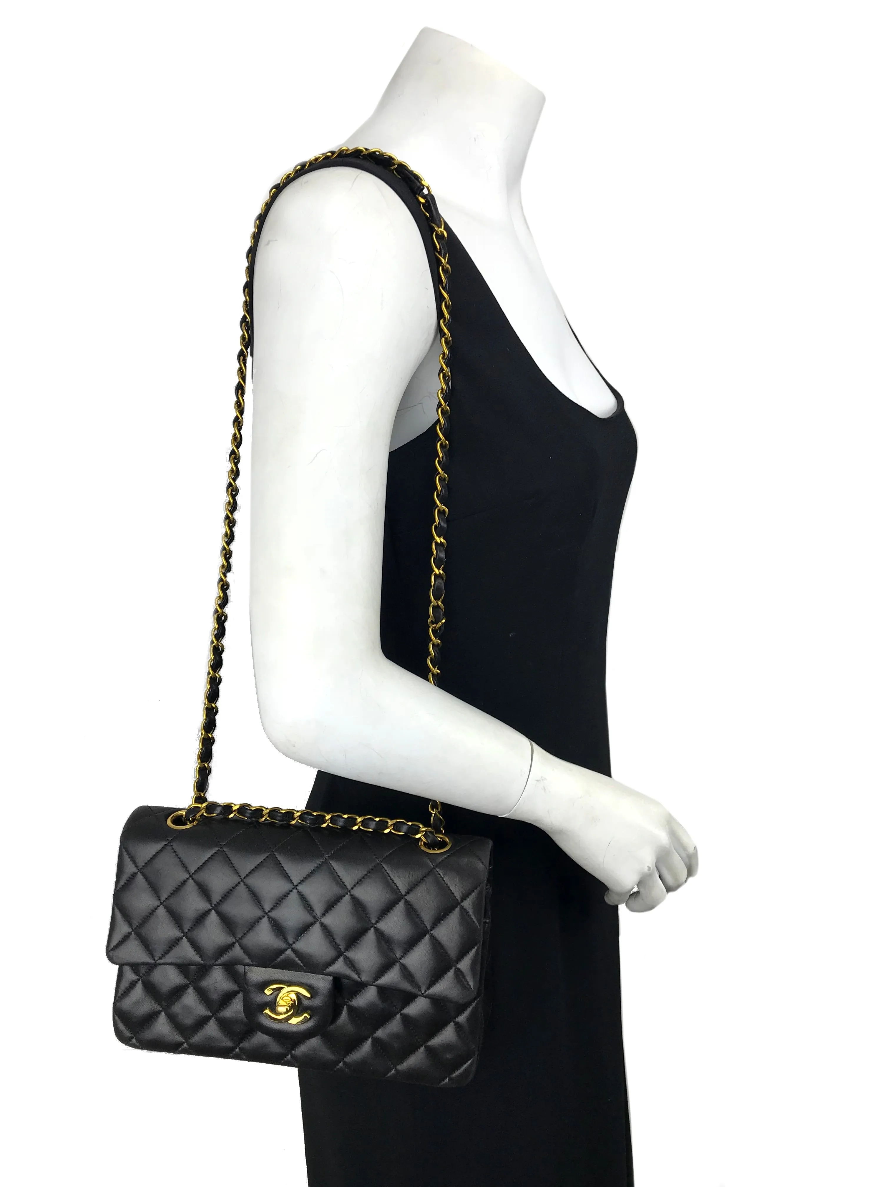 Chanel Quilted Lambskin Small Classic Double Flap Bag