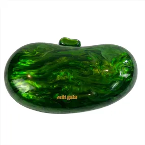 Cult Gaia Rare Green Pearlised Resin Green Clutch Bag