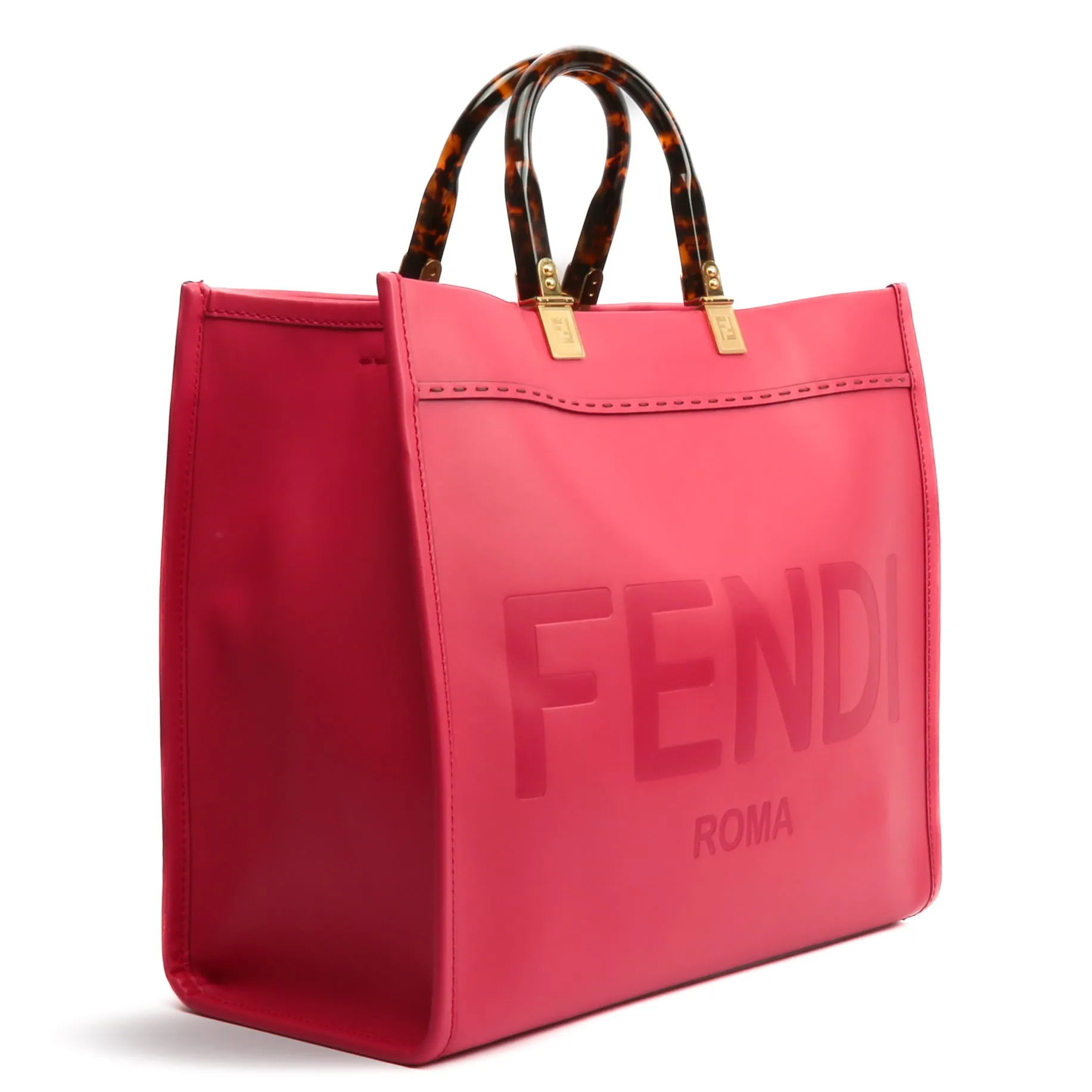 FENDI Medium Sunshine Shopper Tote Bag- Pink