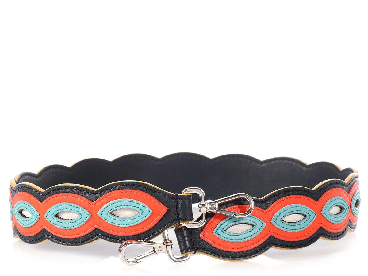 Fendi Multicolor Leather Strap You Shoulder Strap