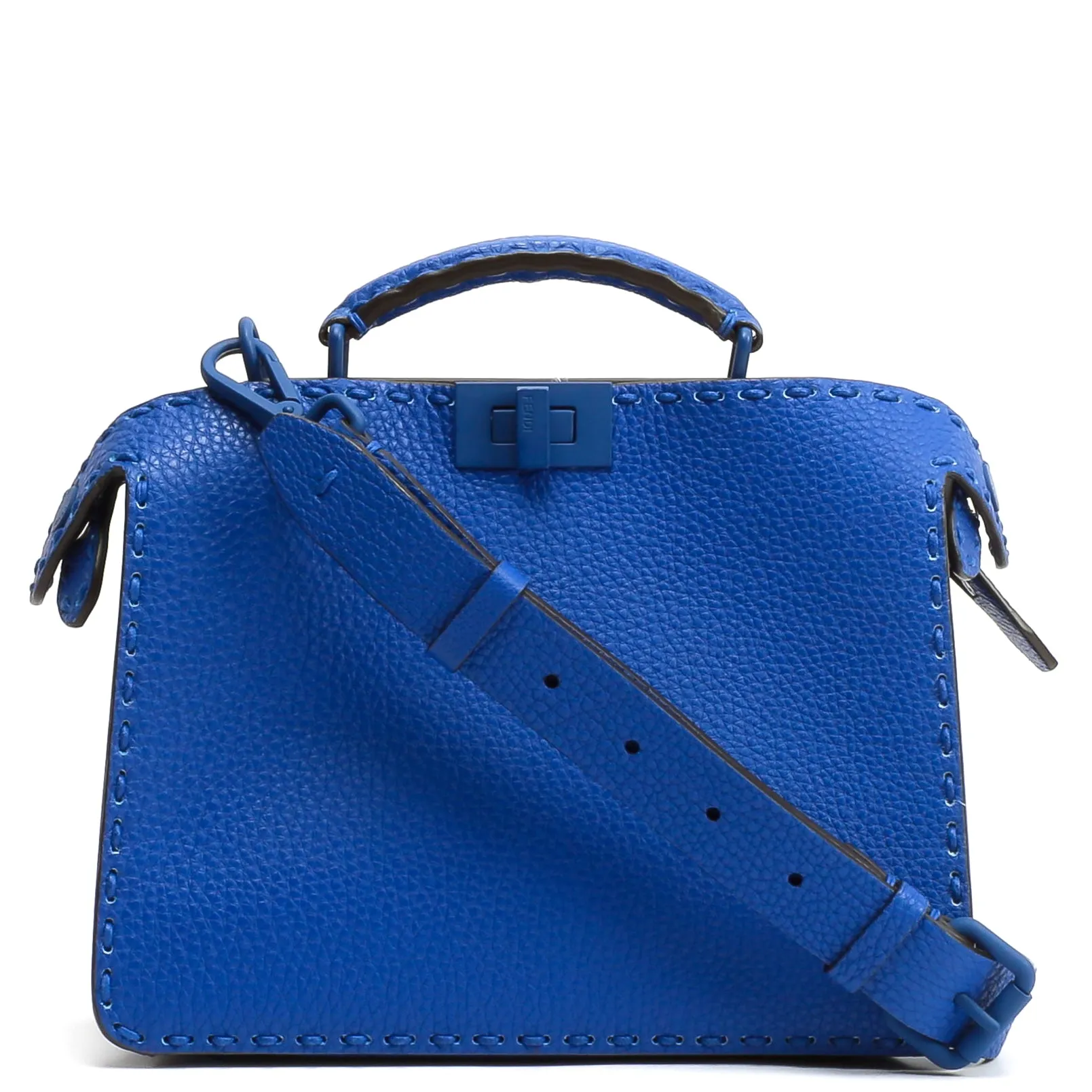 FENDI Peekaboo ISeeU Mini Shoulder Bag -Blue