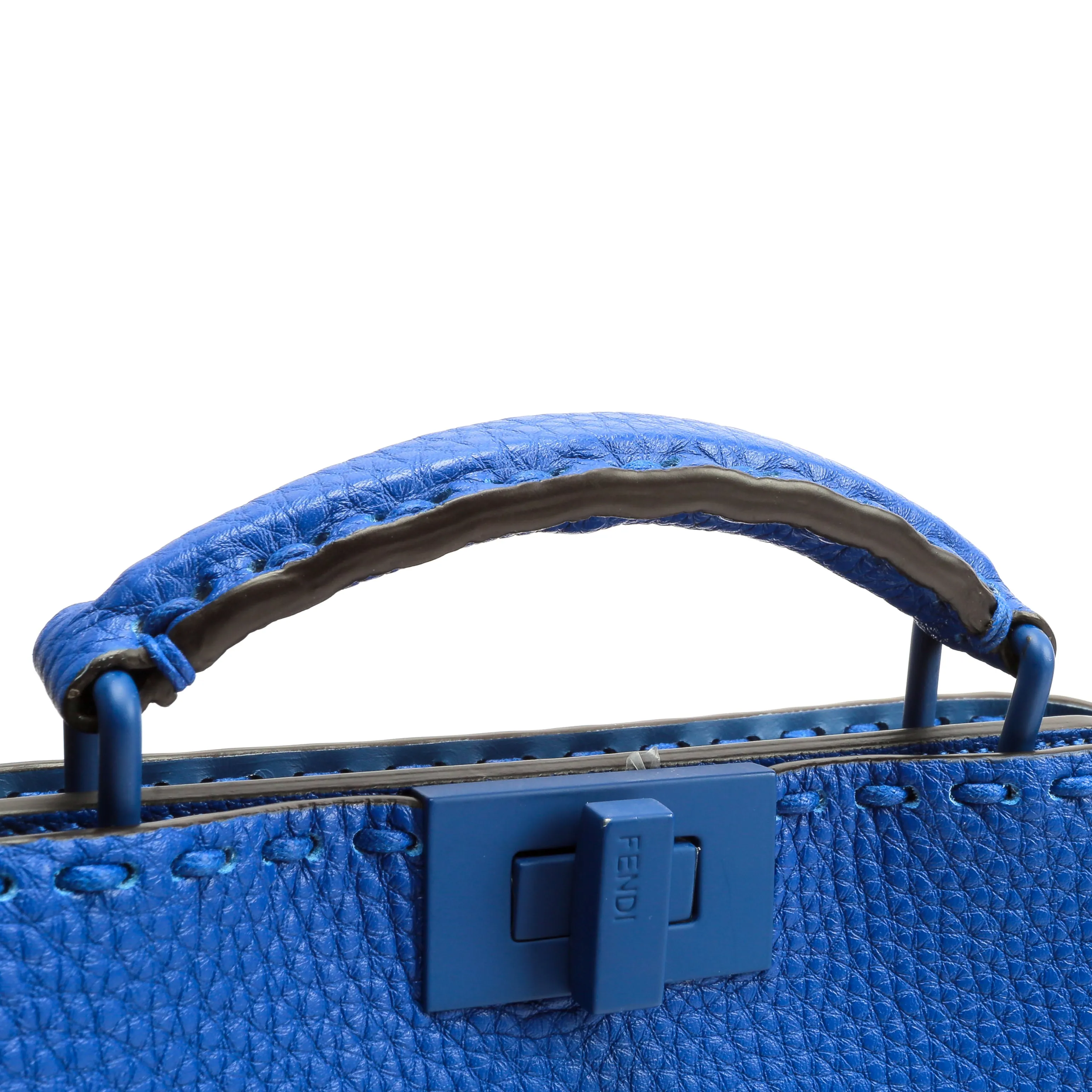 FENDI Peekaboo ISeeU Mini Shoulder Bag -Blue