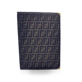 Fendi Vintage Zucca Monogram Canvas A4 Agenda Notebook Cover