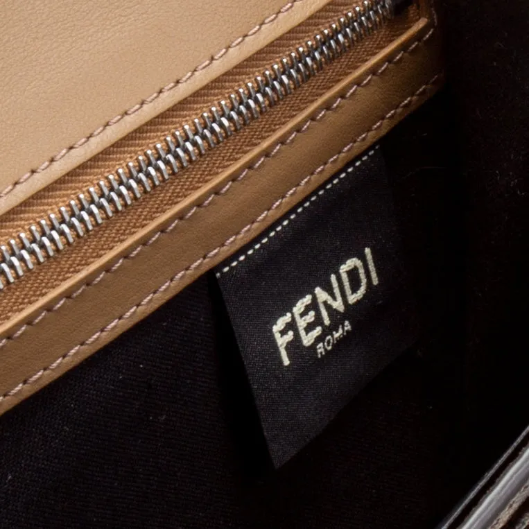 FENDI Zucca FF Logo Printed Diagonal Flap Wallet