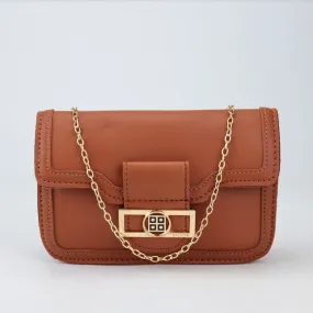 Flap Open Leather Cross Body Shoulder Bag for Girls and Ladies