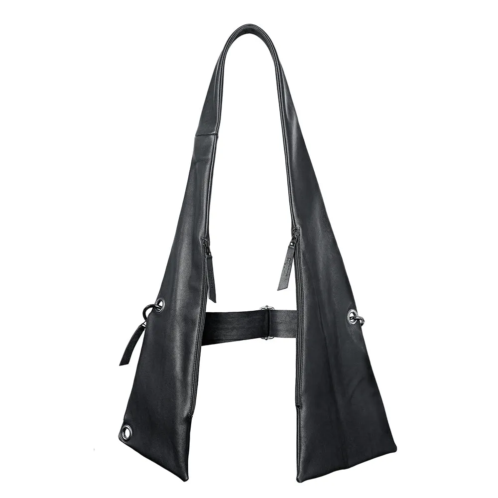 Stylish Leather Crossbody Bag - Flexbody Integration