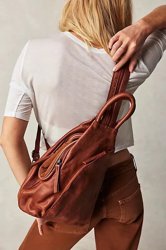 Free People We The Free Soho Convertible Sling in Distressed Brown