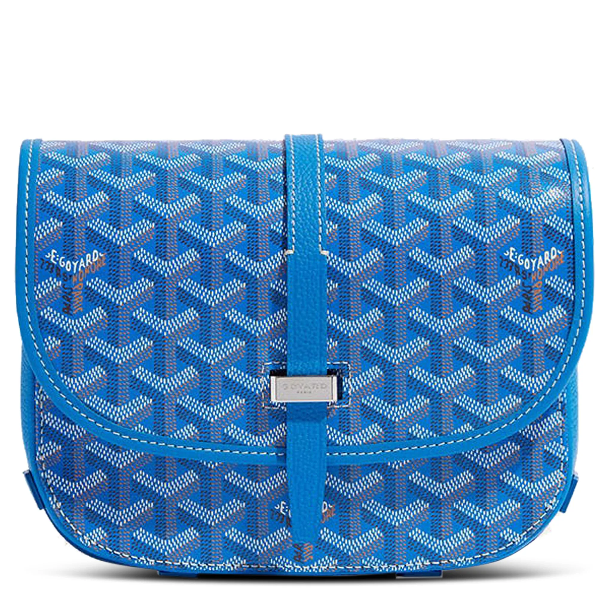 Goyard Goyardine Belvedere II Sky Blue PM Messenger Bag