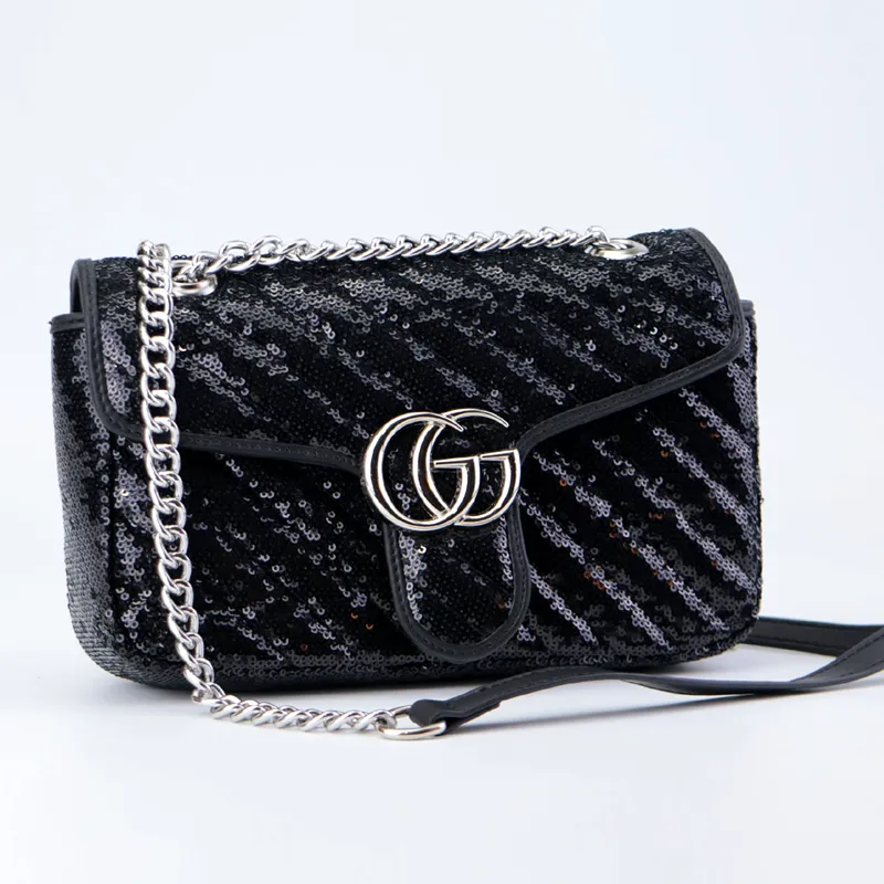 GU Marmont Sequin Bag Premium Chain Shoulder Bag