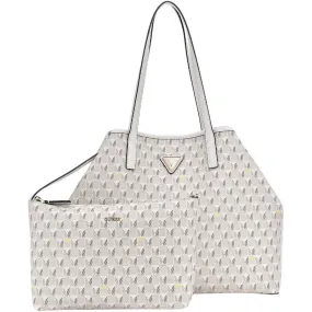 GUESS Vikky Geometric Print Shopper Stone