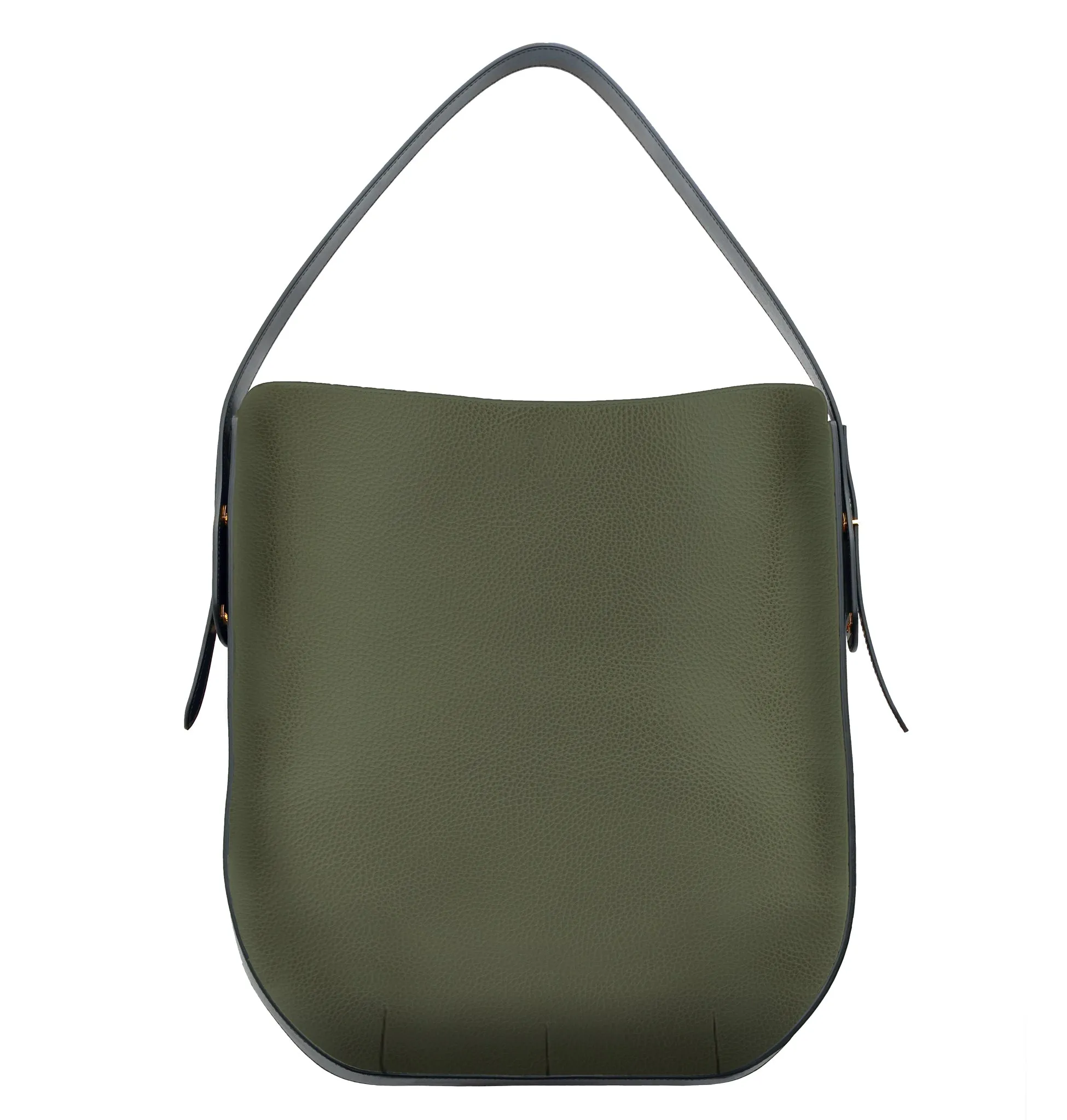 IBBIE BAG LEATHER MILITARY GREEN