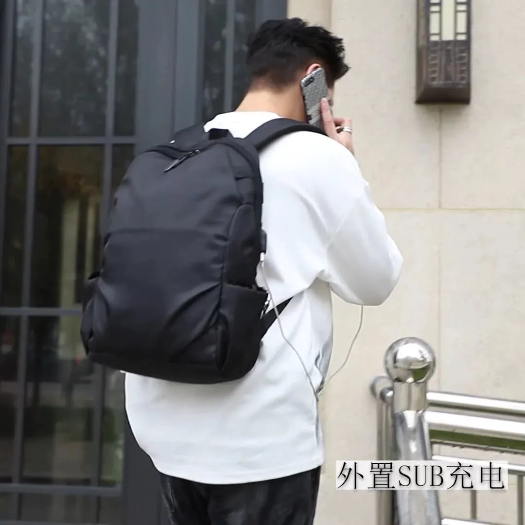 INSTOCK - Nylon backpack men's business laptop bag.