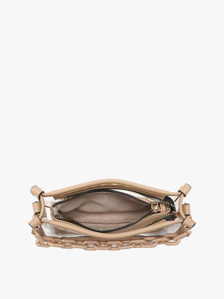 Jessica Clear Crossbody w/ Chain