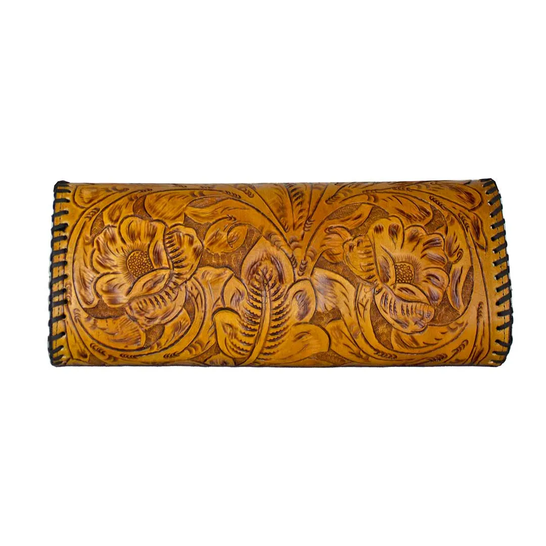 Juan Antonio Hand Tooled Crossbody Clutch