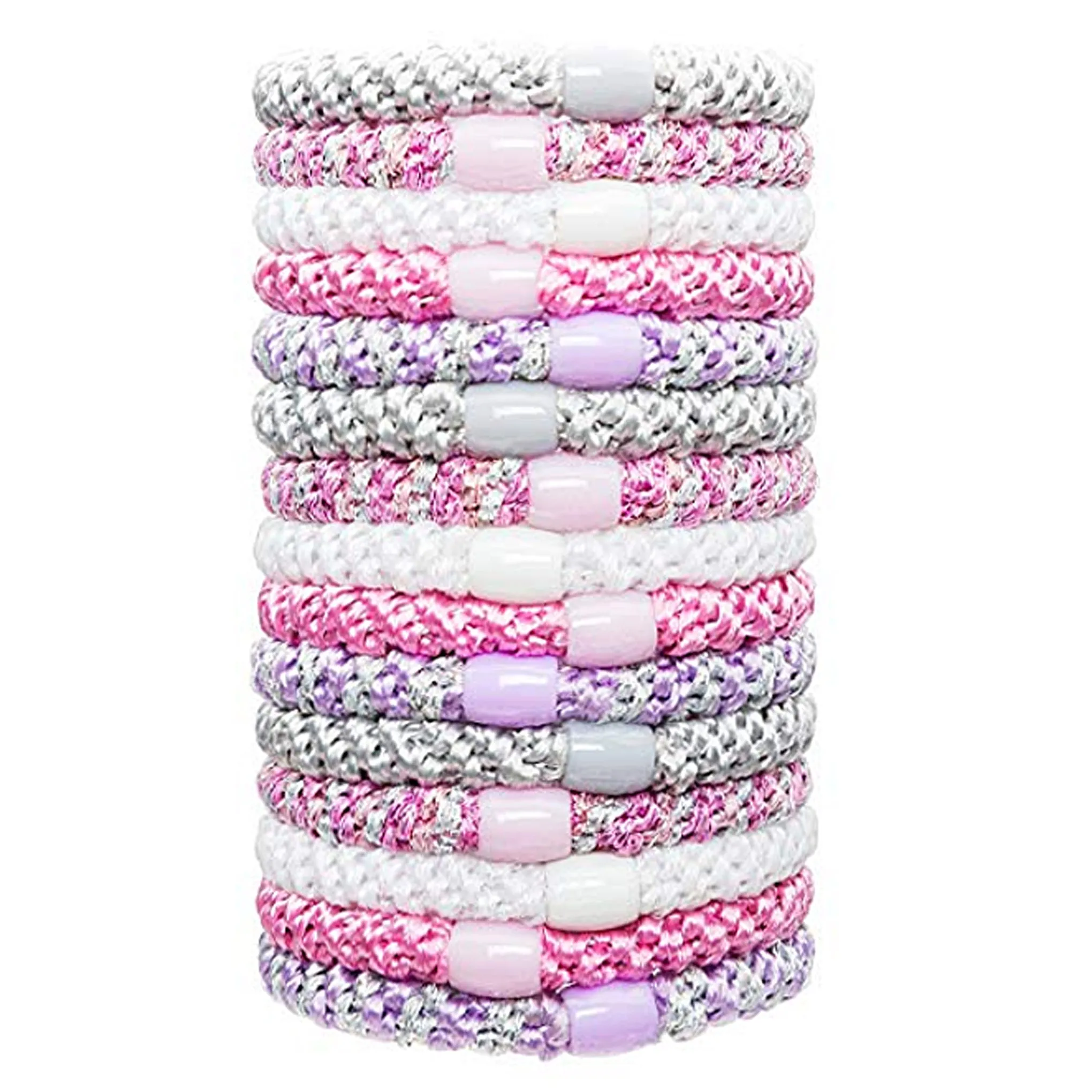 L. Erickson Grab and Go Pony Tube Hair Ties in Princess 15 Pack