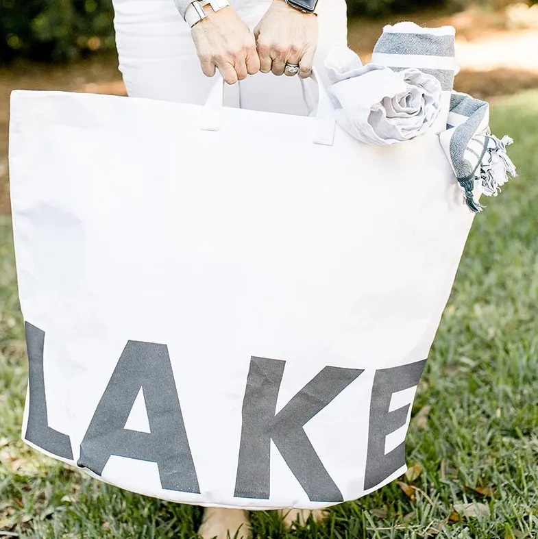 Lake Canvas Tote