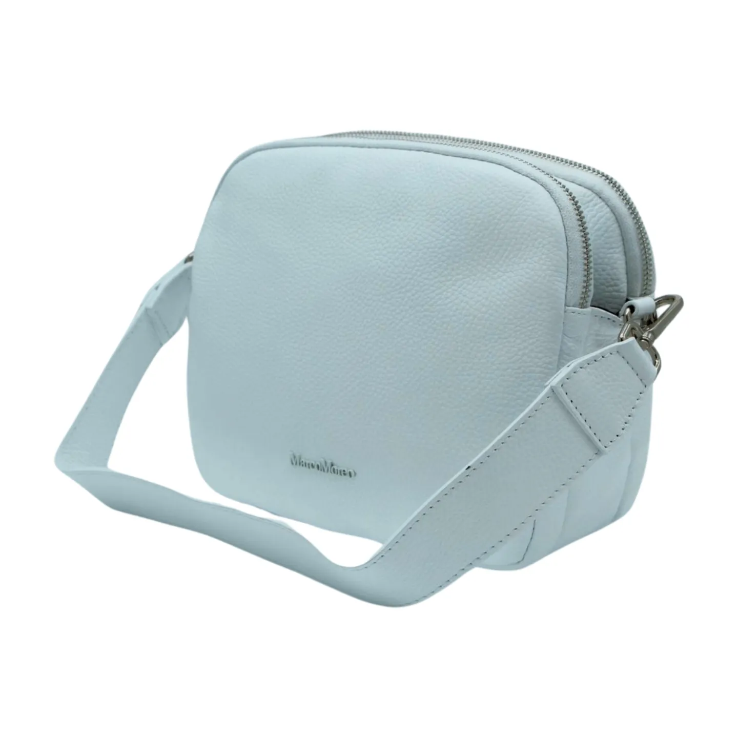 MARCO MOREO White Double Zip Crossbody Bag