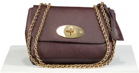 Mulberry Lily Oxblood / Gold Hardware Small Classic Grain Leather Bag