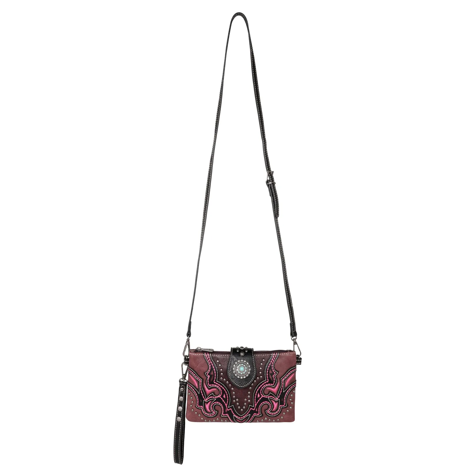 MW1144-181 Montana West Cut-out Collection Crossbody/Wristlet