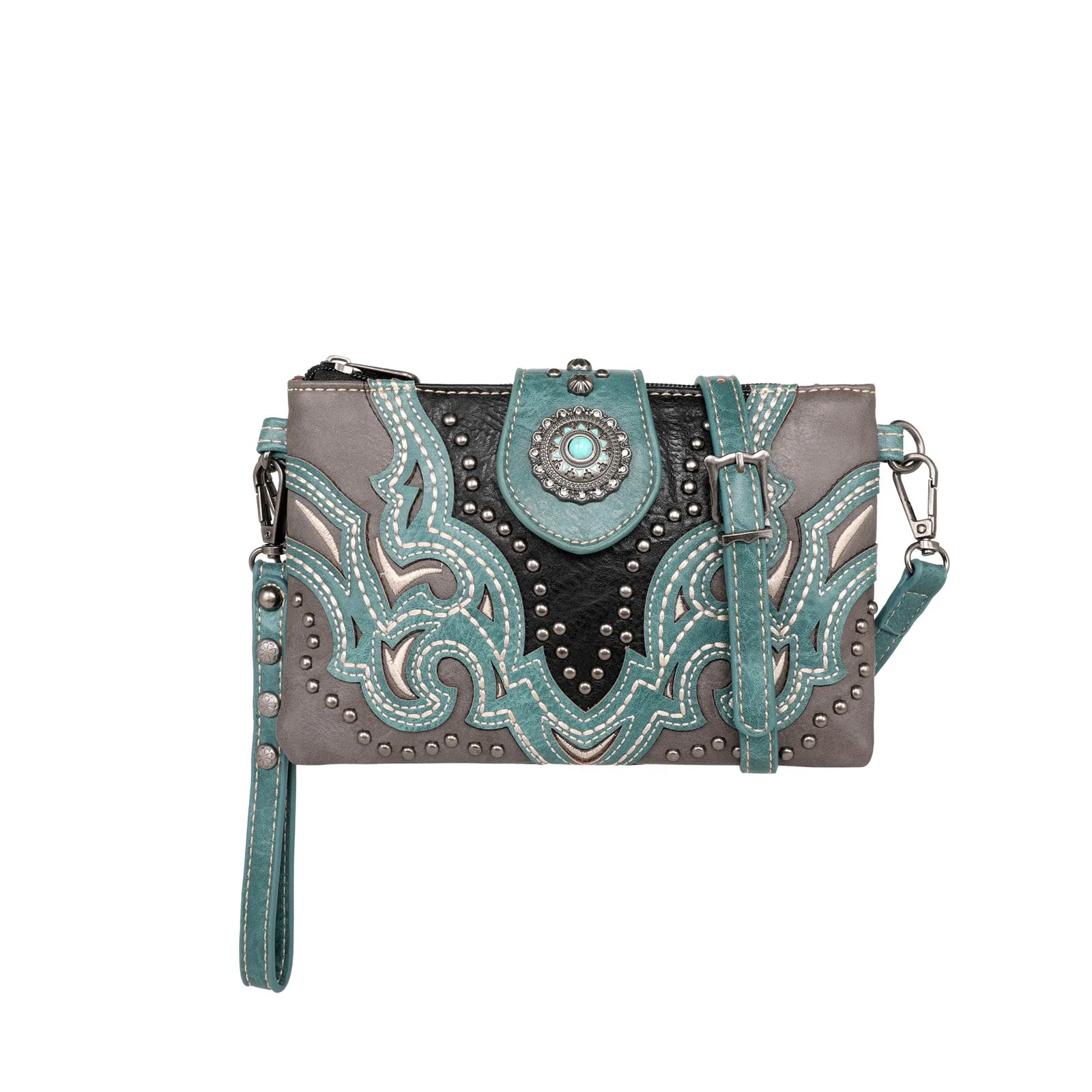 MW1144-181 Montana West Cut-out Collection Crossbody/Wristlet