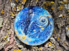 Night Swirl Worry Stone with Ash