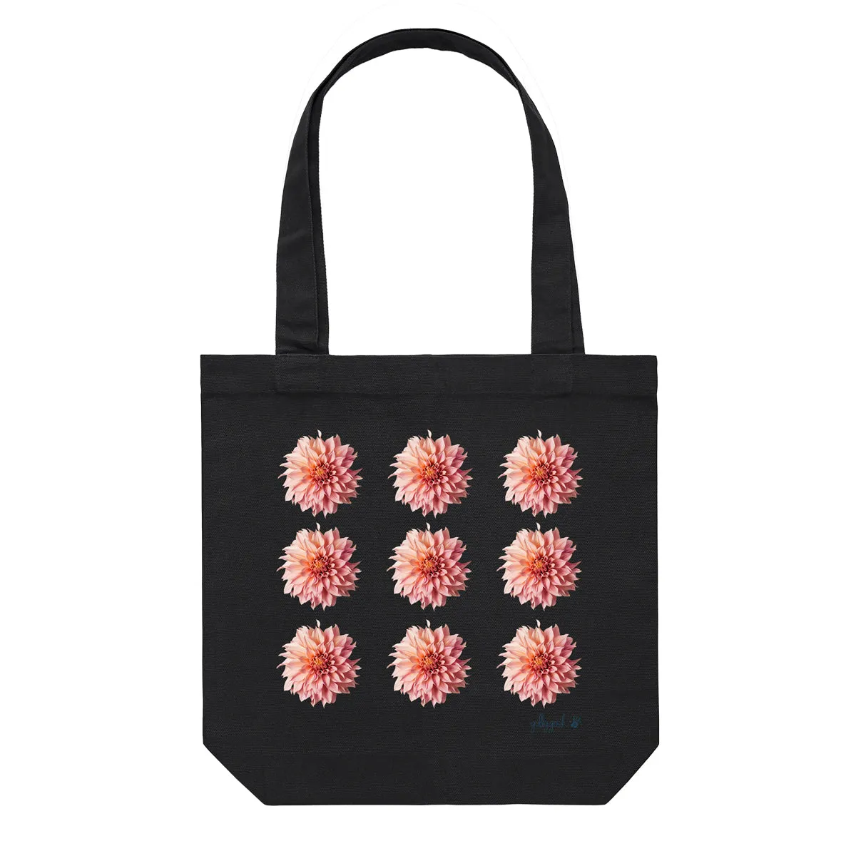 Pink Dahlias Tote Bag