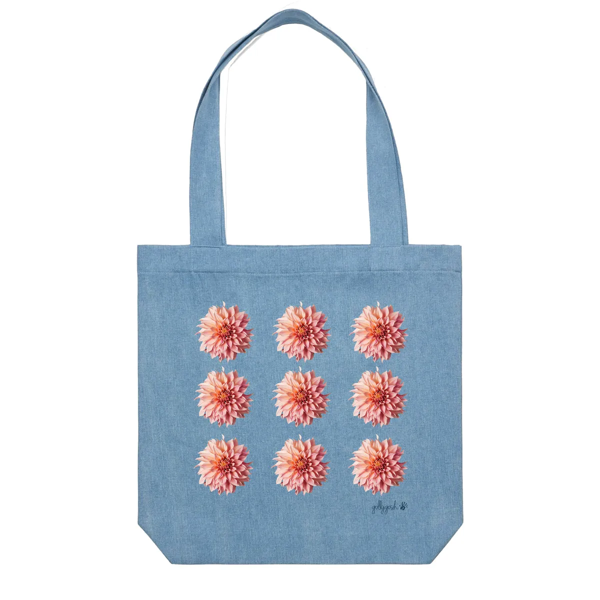 Pink Dahlias Tote Bag