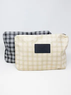 Plaid Mid Pouch