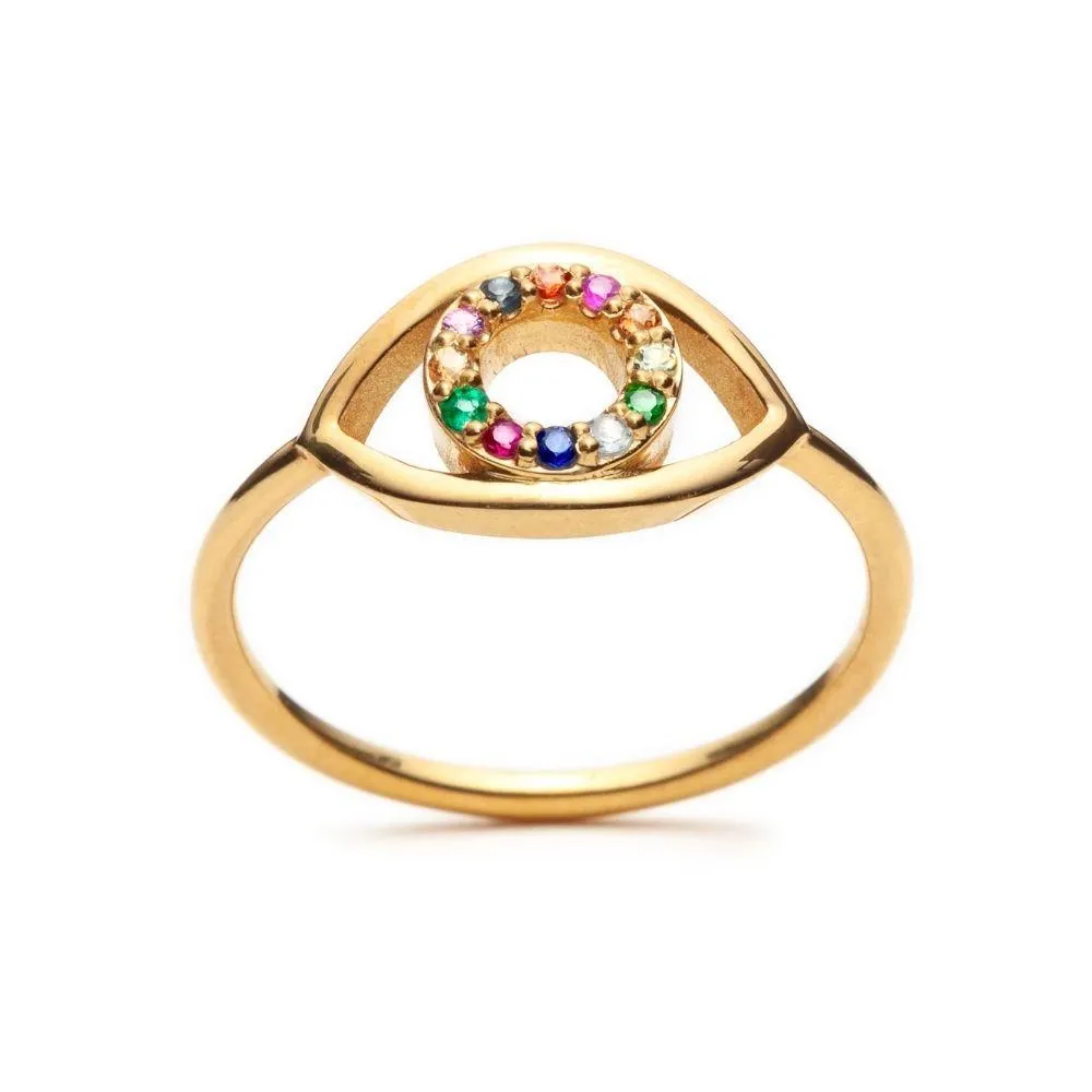 Rainbow Eye Ring