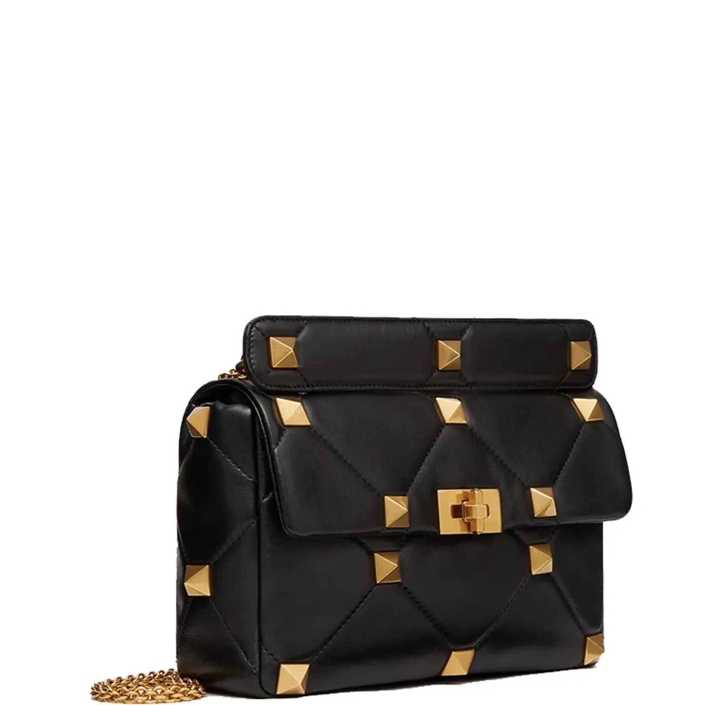 Roman Stud Large Bag, Black