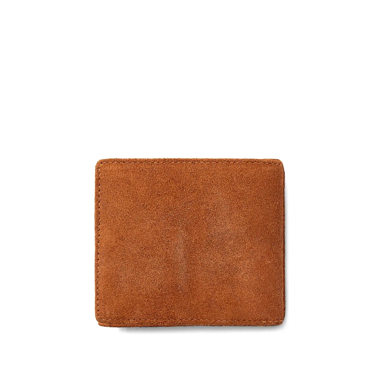 RRL Roughout Suede Billfold Wallet Light Java