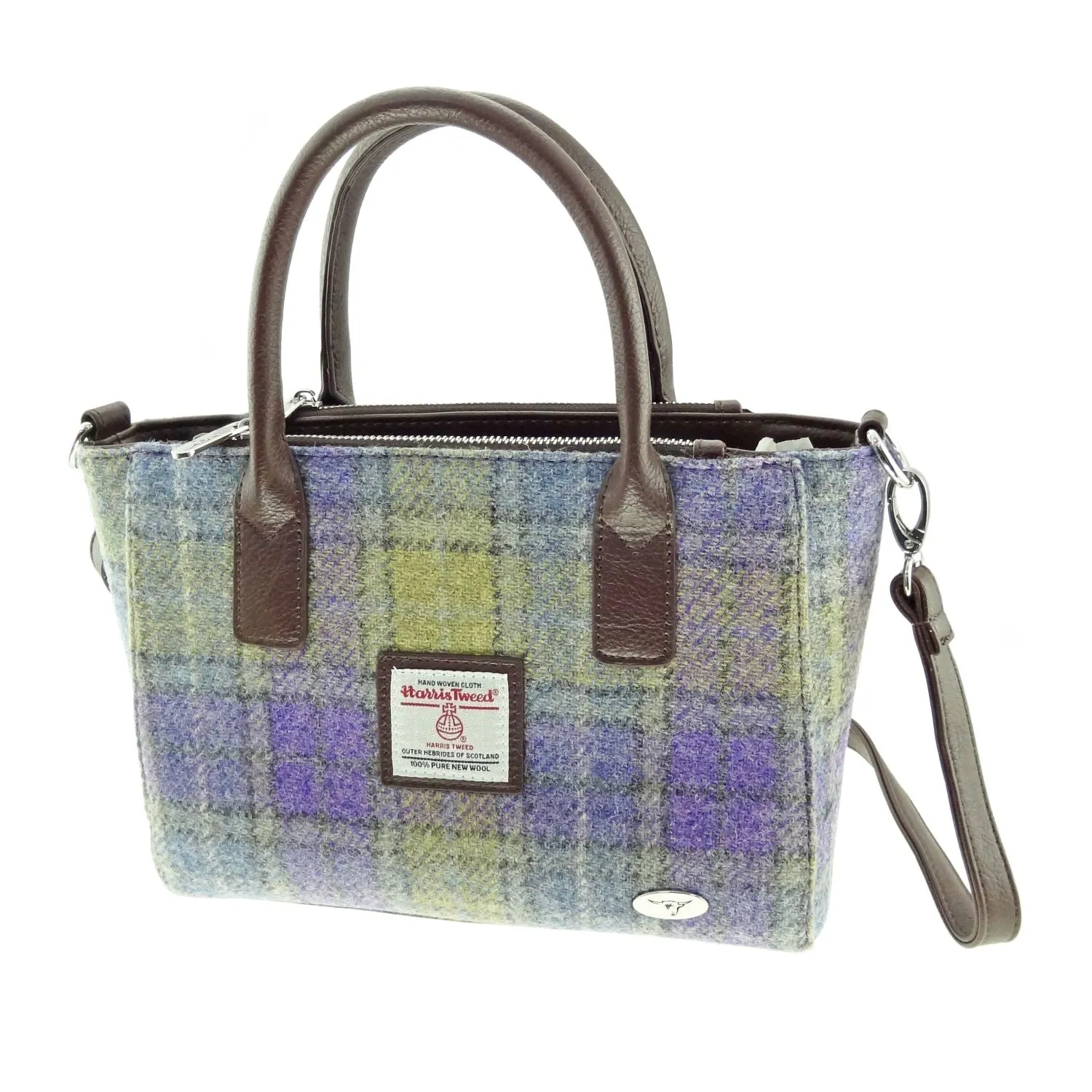 Small Tote Bag 'Brora' with Harris Tweed