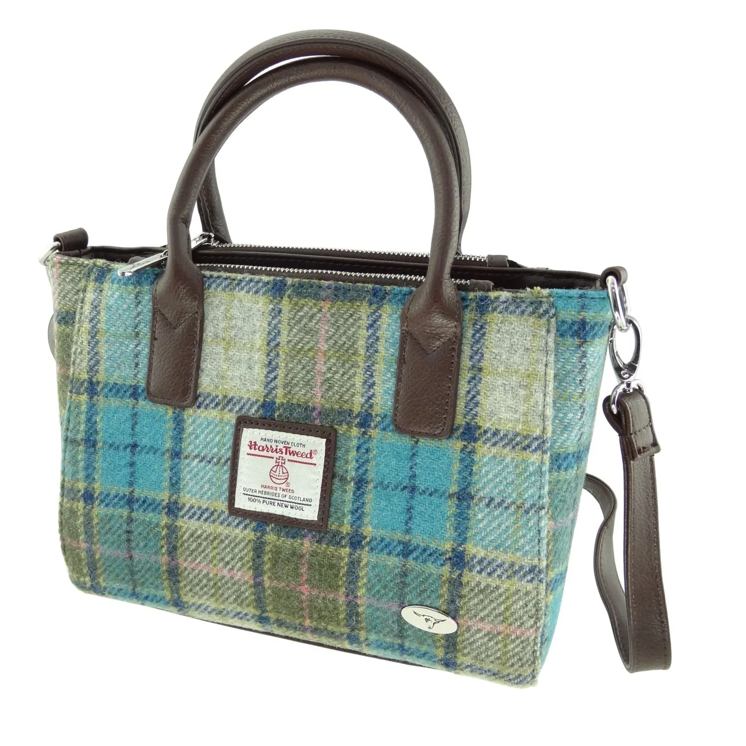 Small Tote Bag 'Brora' with Harris Tweed