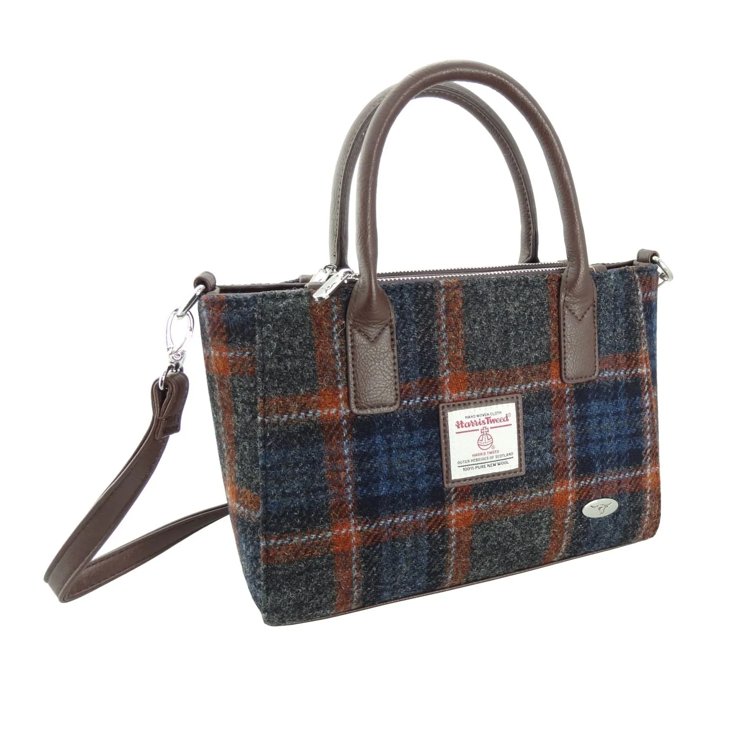 Small Tote Bag 'Brora' with Harris Tweed