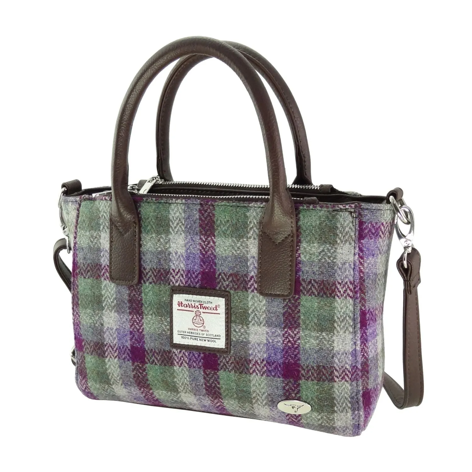 Small Tote Bag 'Brora' with Harris Tweed